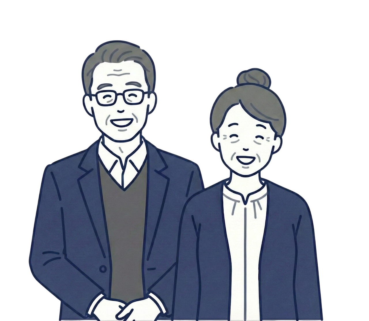 安心して笑顔のご夫婦